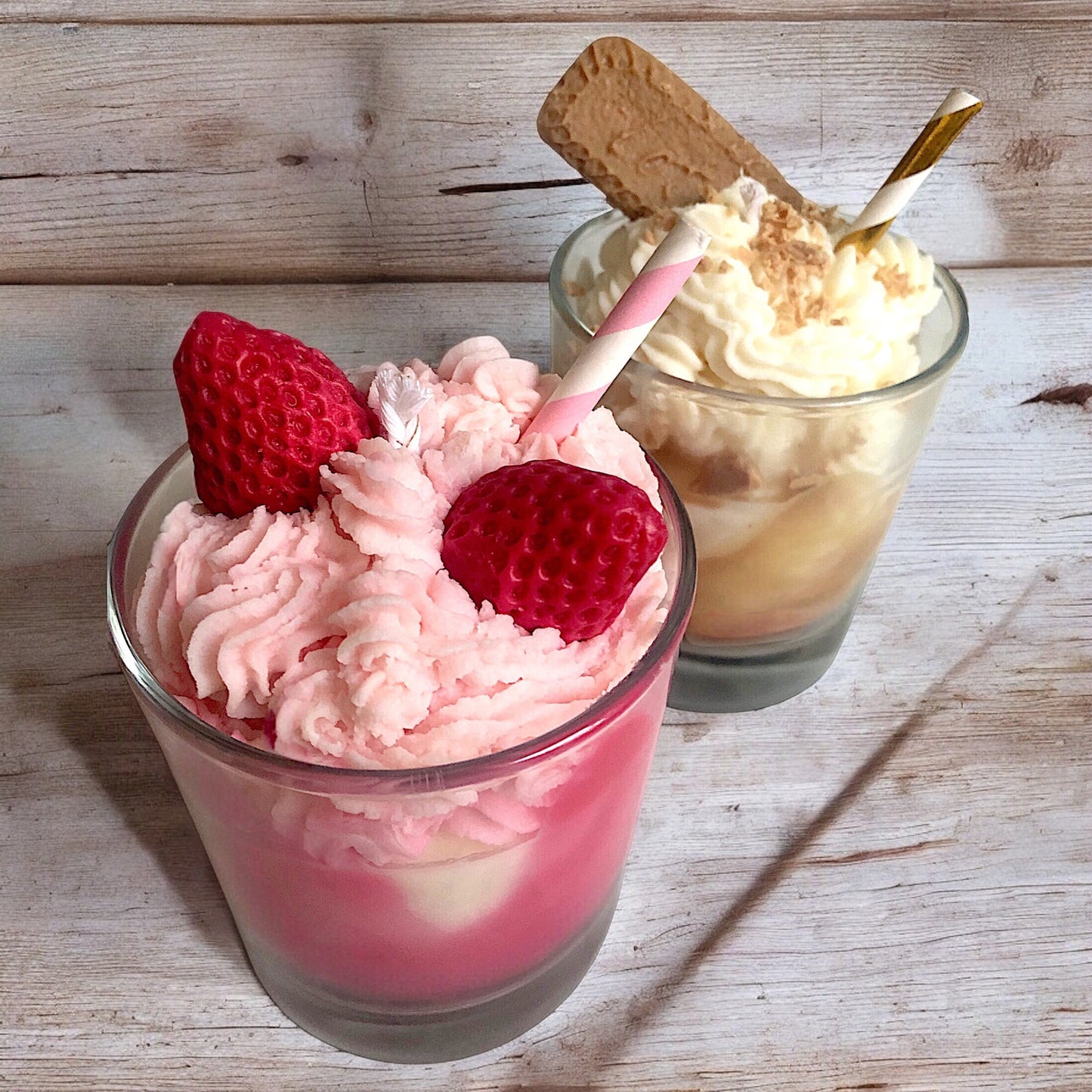 Strawberry Swirl Milkshake Candle