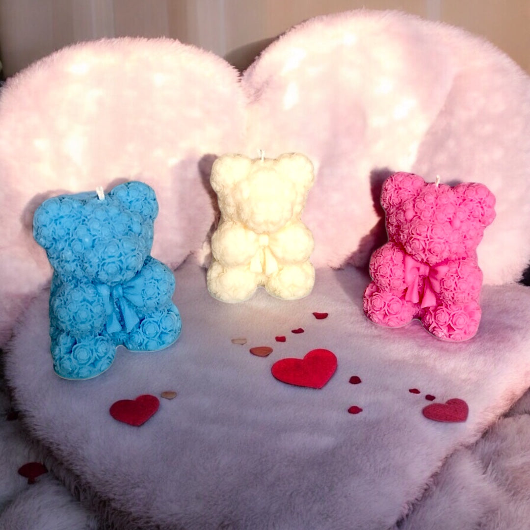 Teddy Bear Candles Set