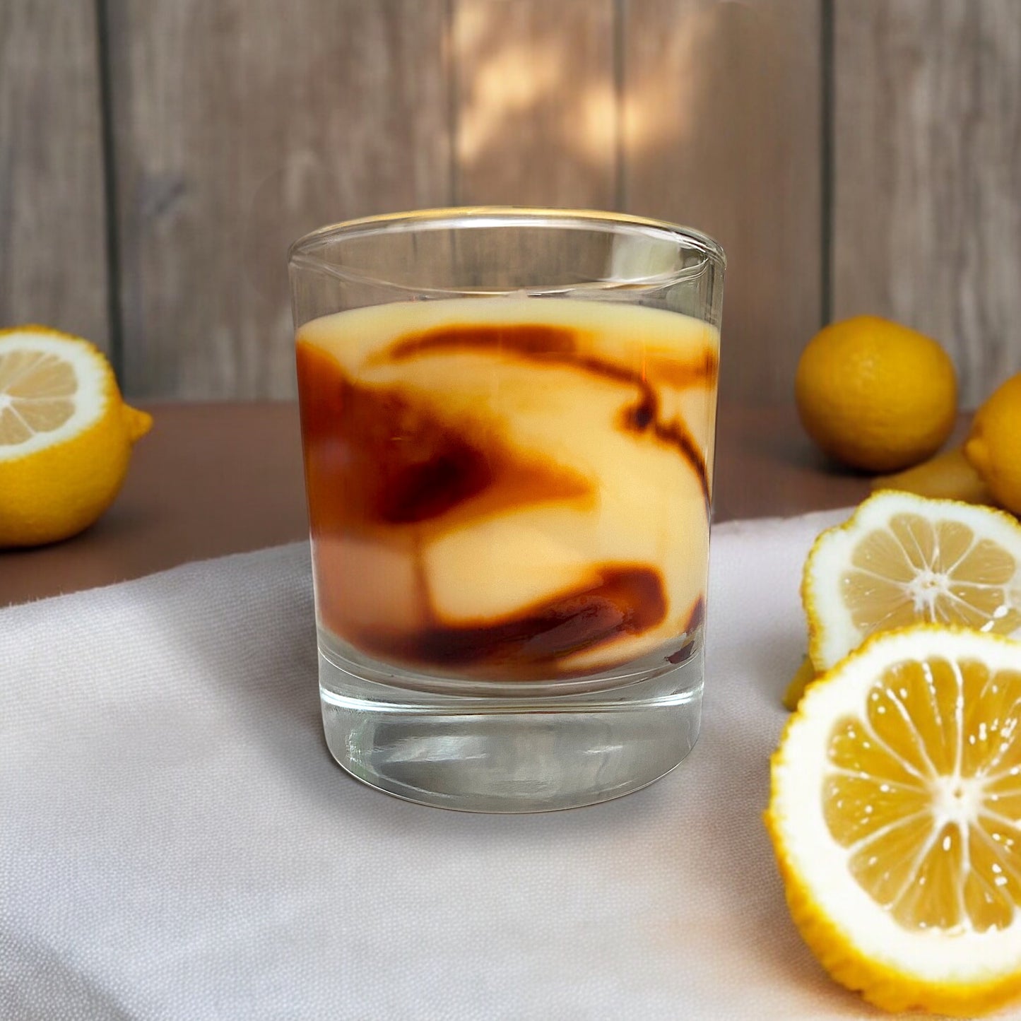 Sweet Lemon Luxury Marbled Candle