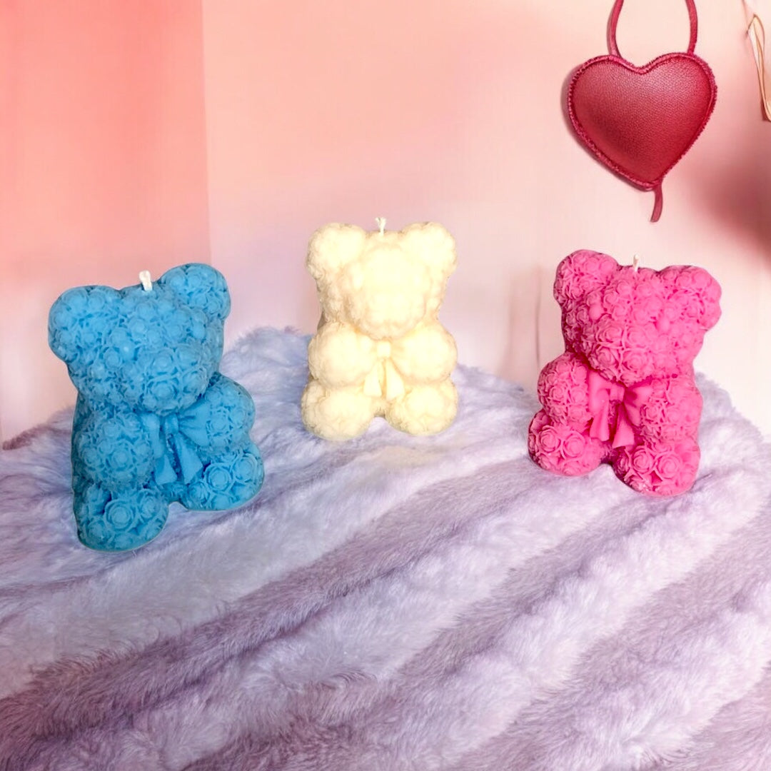 Teddy Bear Candles Set