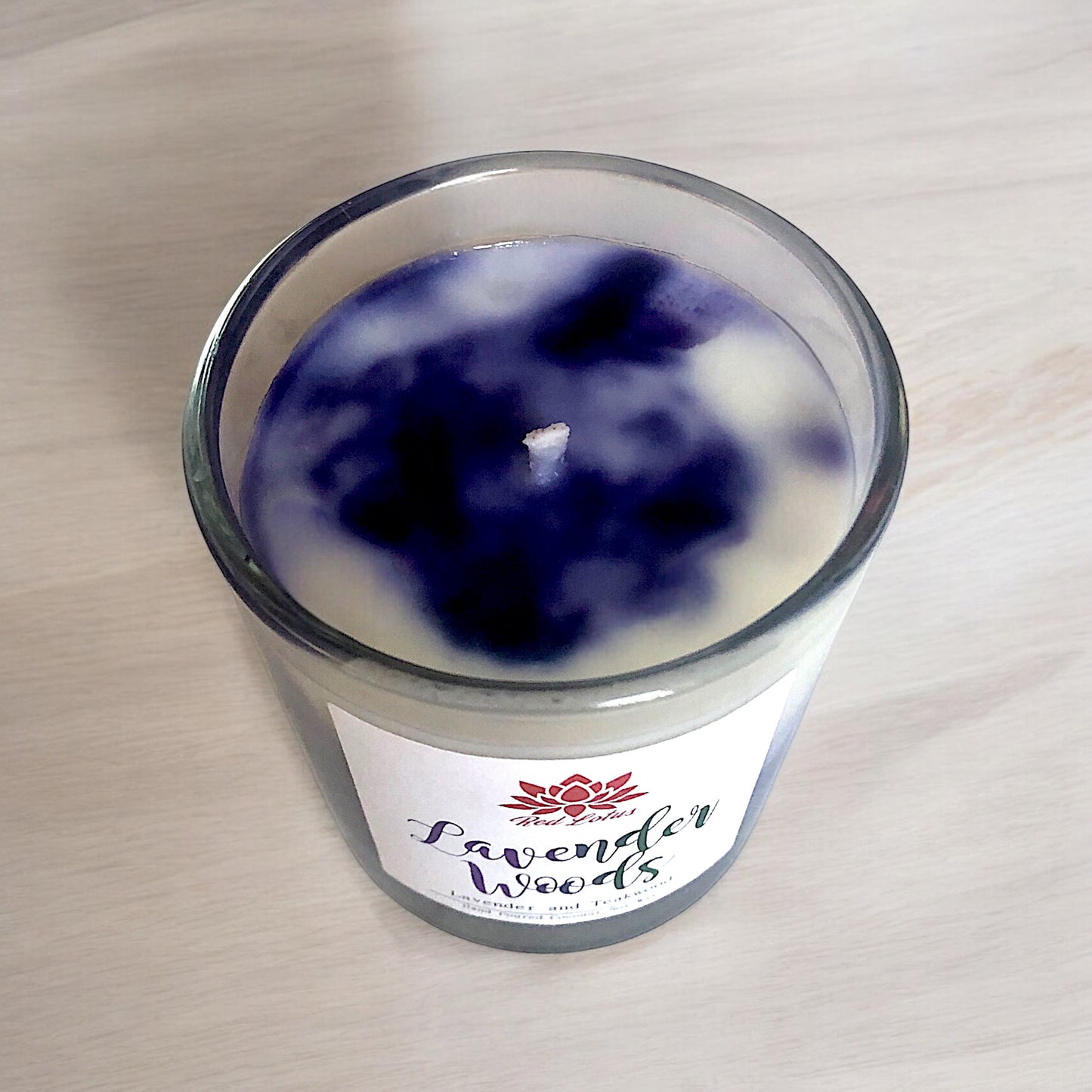 Lavender Woods Luxury Marbled Candle