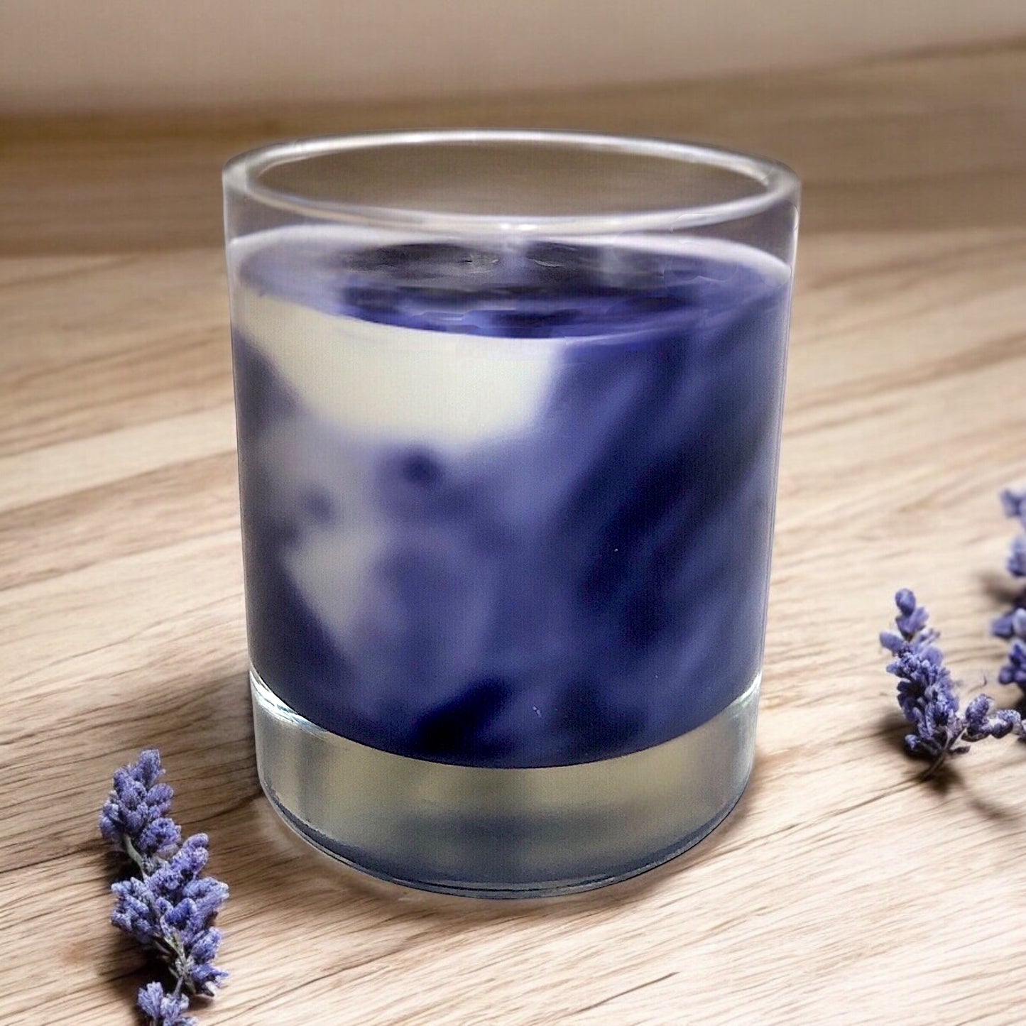 Lavender Woods Luxury Marbled Candle