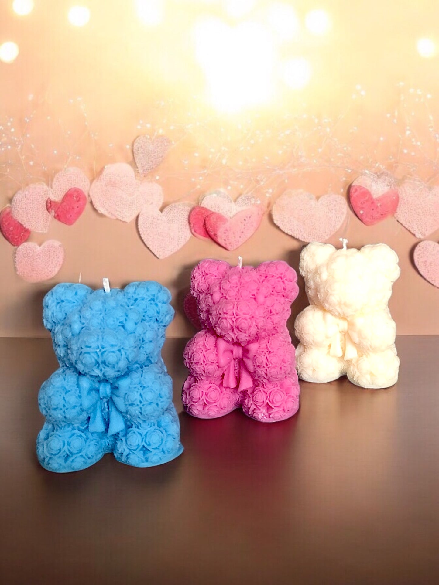Teddy Bear Candles Set